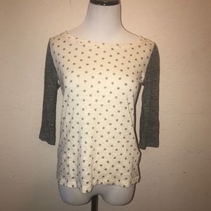J. Crew polka dot top